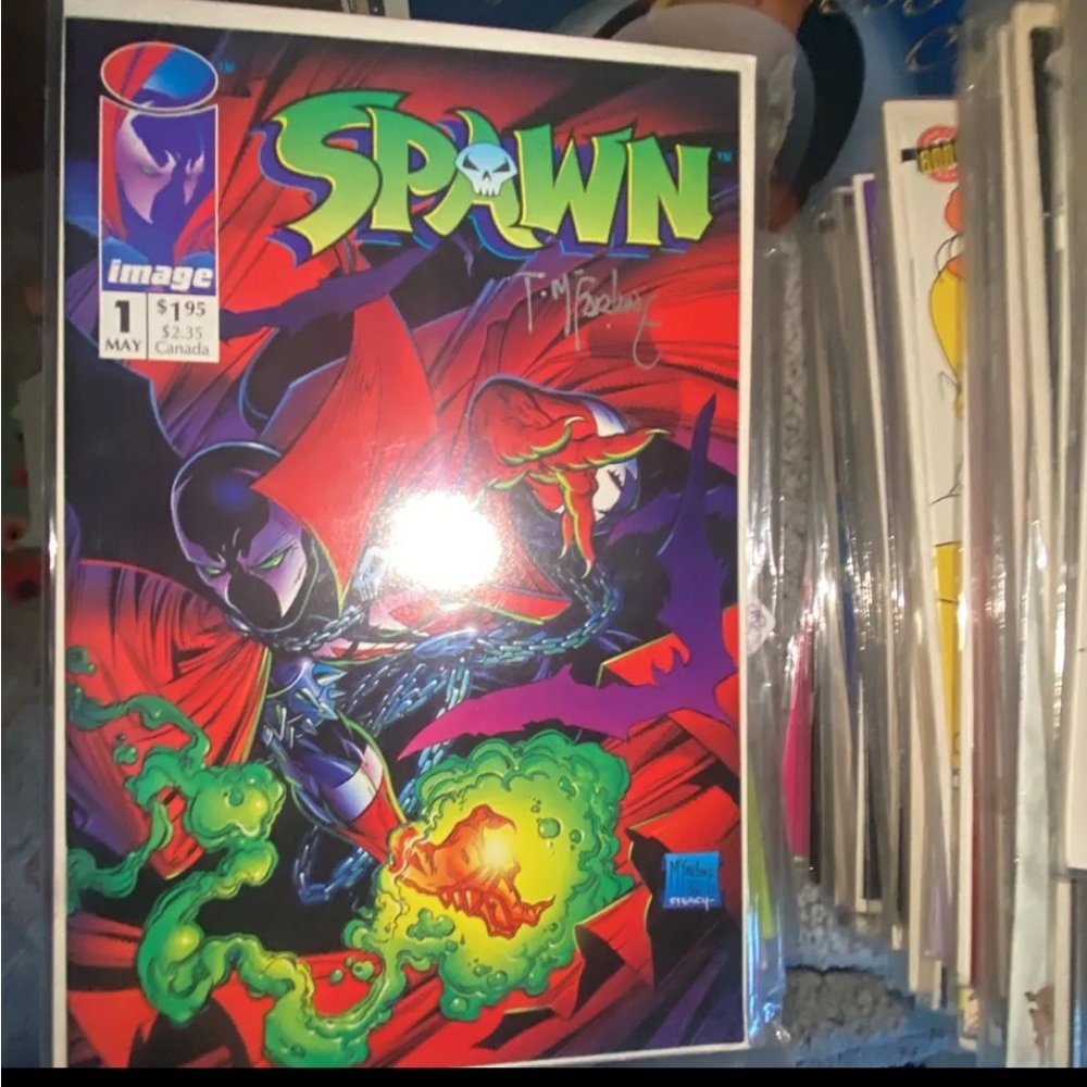 Spawn #1 COA mcfarlane autograghed signed